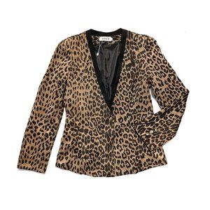 Women's business suit jacket. Size M. Animal print.